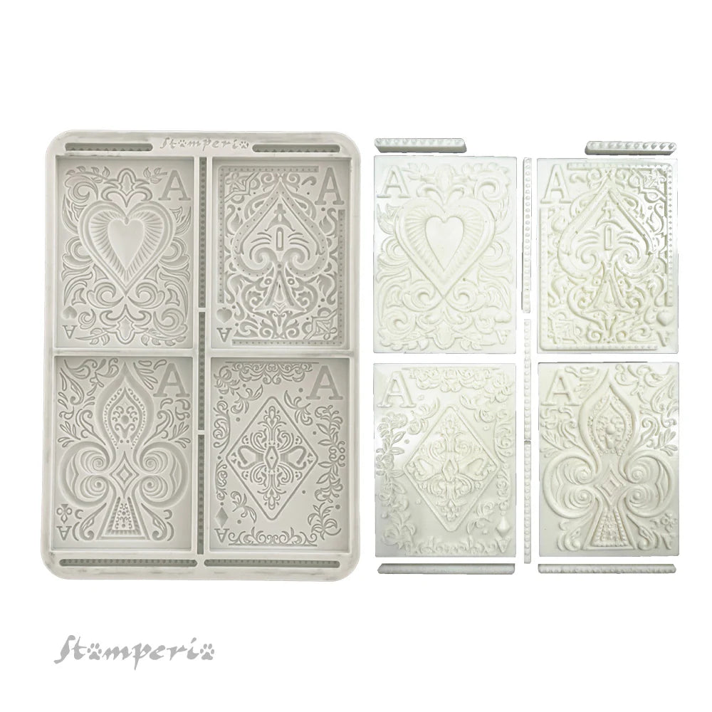 Stamperia master of magic Cards silicone mold.