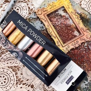 Finnabair Mica Powder Pigment Sets of 6 colors each, in multiple colors by ReDesign with Prima.