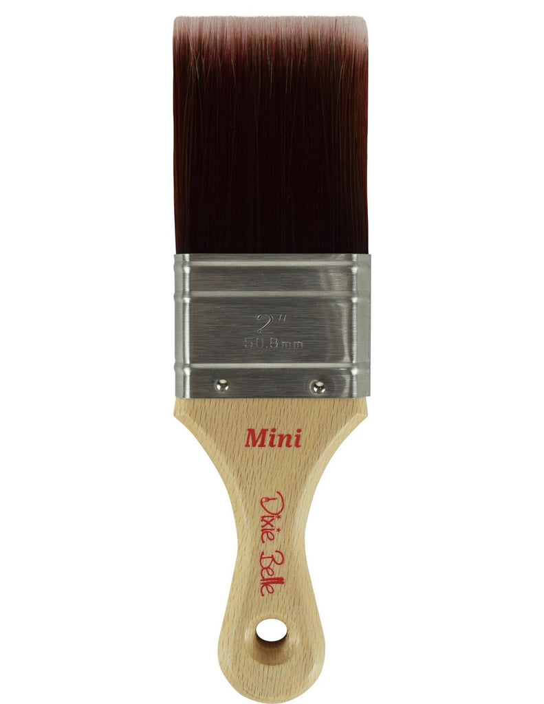 Mini synthetic paint brush with wooden handle by Dixie Belle