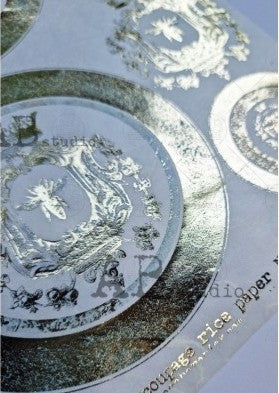 gilded Parisian emblems AB Studio Rice Papers