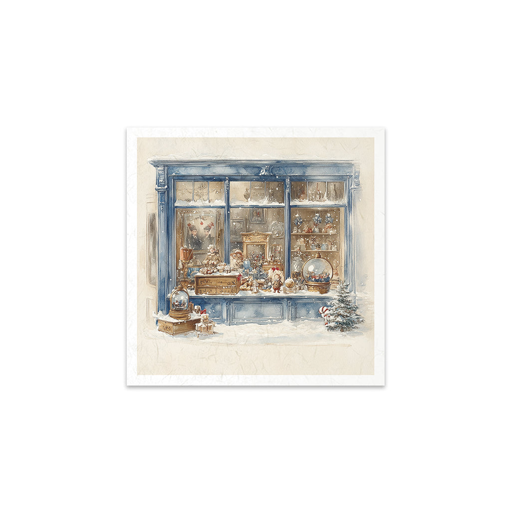 6 images of festive scenes with presents under the tree window shopping and toy workshop