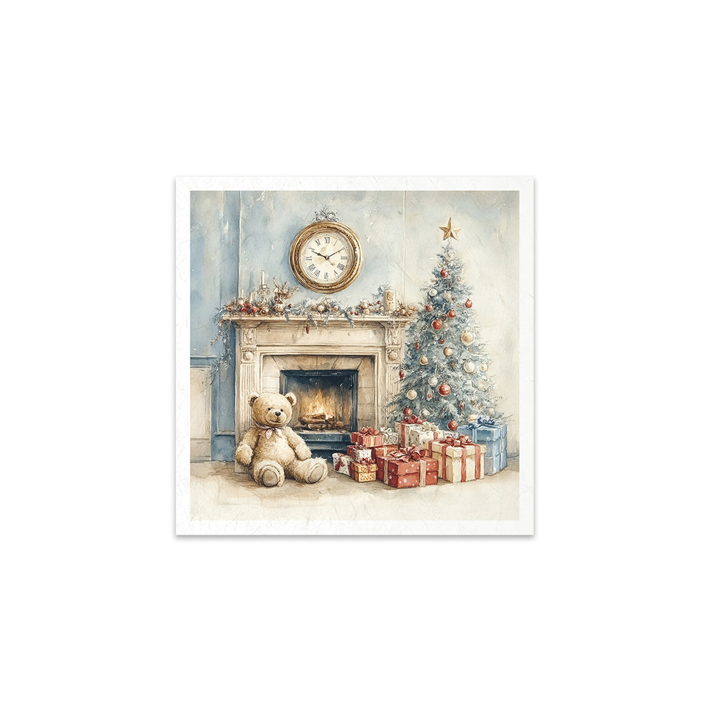 6 images of festive scenes with presents under the tree window shopping and toy workshop