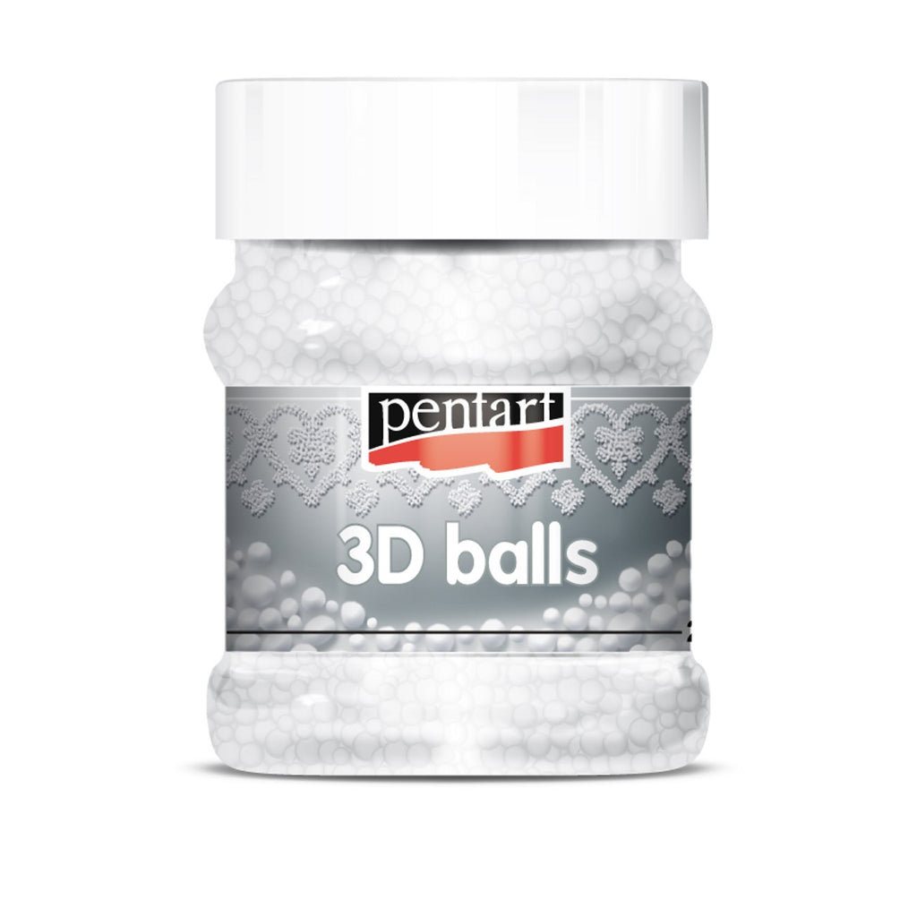 230 ml size jar of Pentart 3D balls for adding dimension to crafts