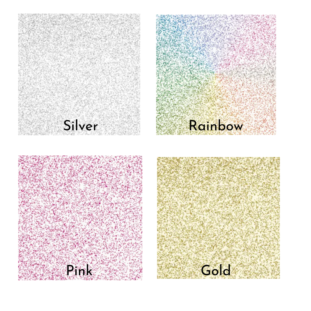 Siser Glitter HTV Rainbow White Choose Your Length