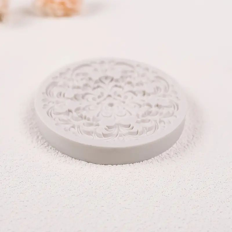 Silicone Craft Accent Mold. Floral medallion