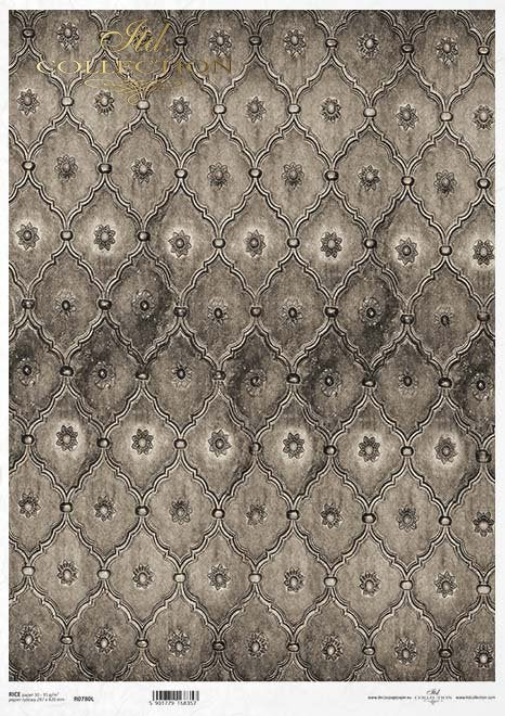 Brown, beige vintage texture pattern ITD Collection Rice paper.