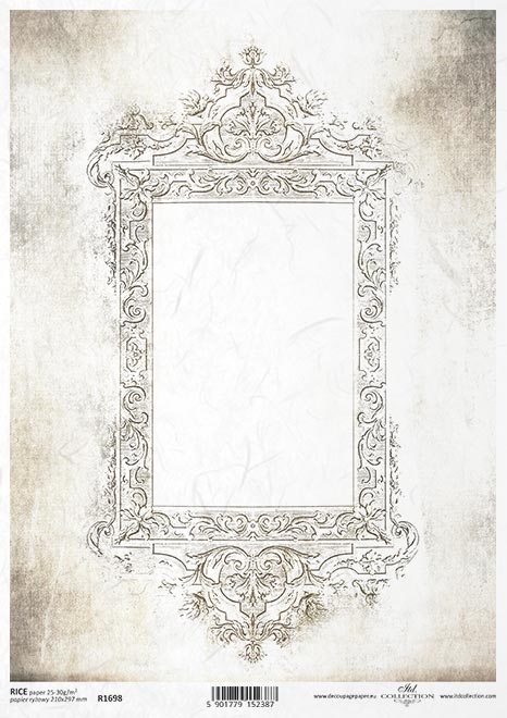 rectangle framed  ITD Collection Rice Paper