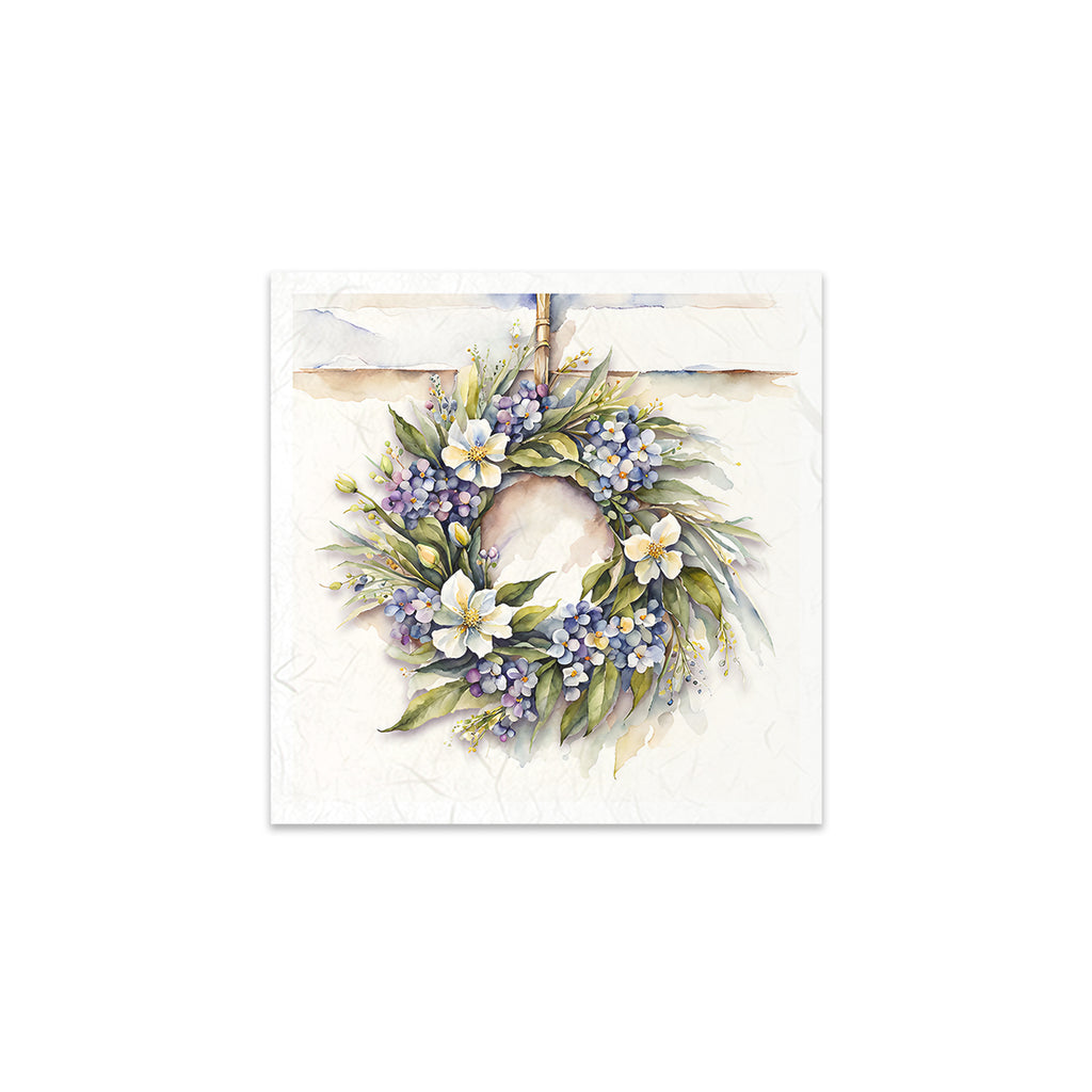 Floral wreaths in coordinated Mini Rice Paper Sets. Great for Card Making, Scrapbooking, Decoupage Art