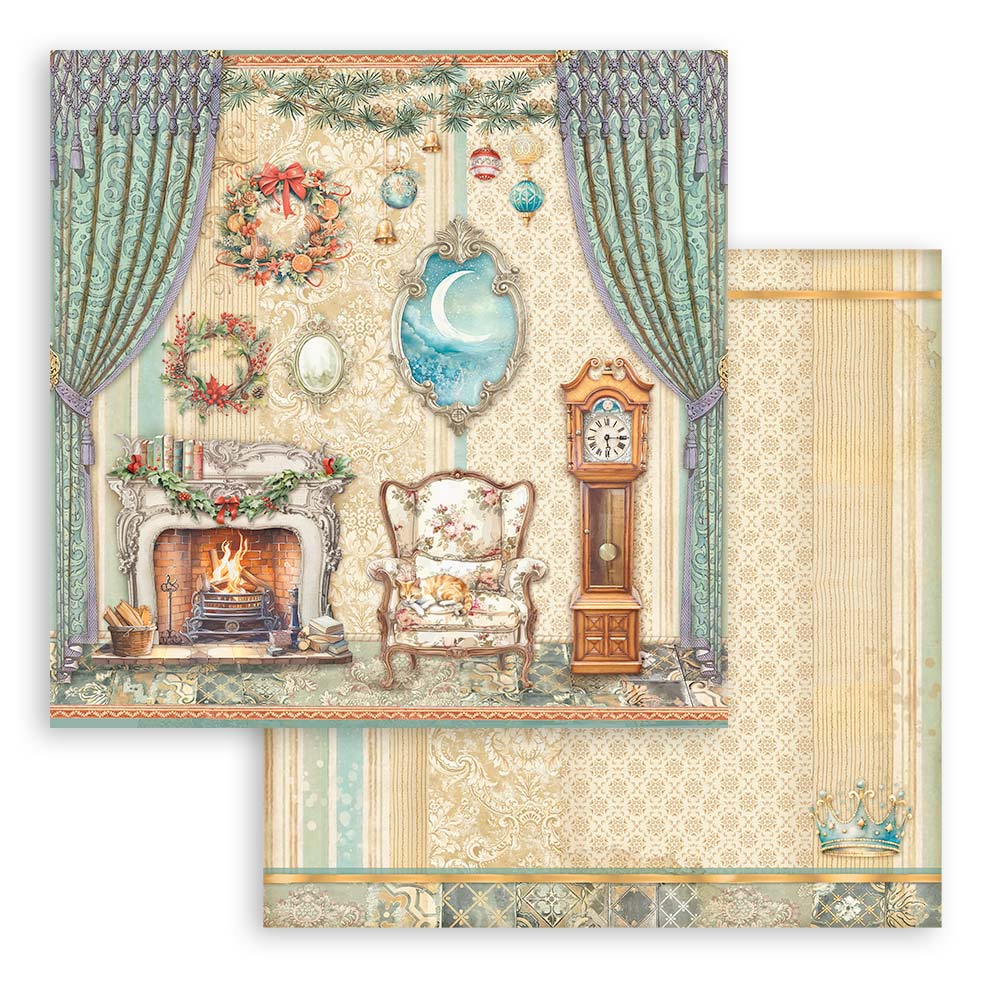 The Nutcracker Stamperia Scrapbooking 12x12 Paper Set. These beautiful high quality papers by Stamperia are themed sets with coordinating designs