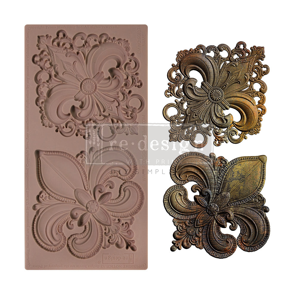 Fleur delise pattern. ReDesign with Prima - Decor Mold 5x10 Pattern: Salon De La