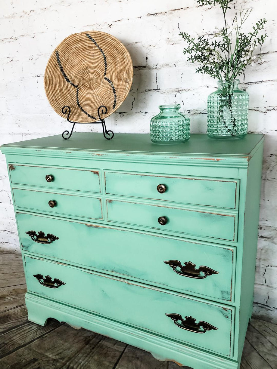ミントグリーン クイーンマキシデコレータ SimplySouthernFurniture06-14-