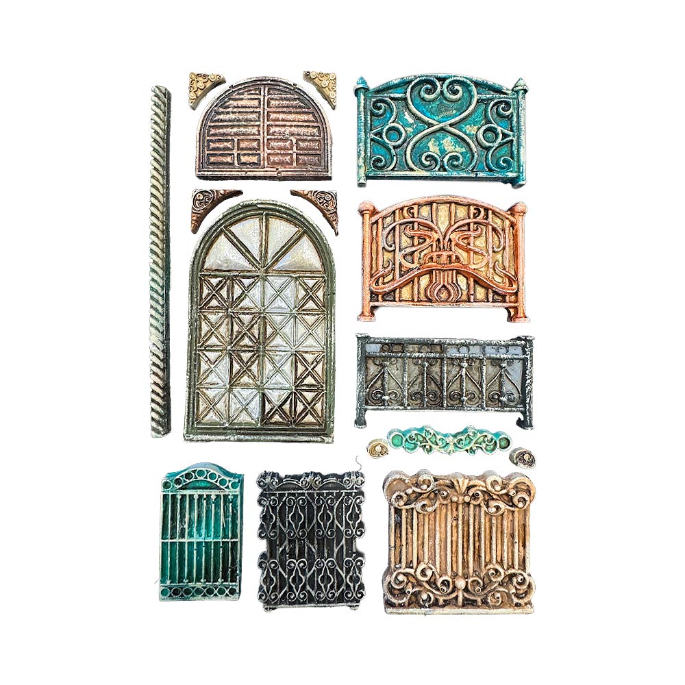 Stamperia Fence and Door silicone mold.
