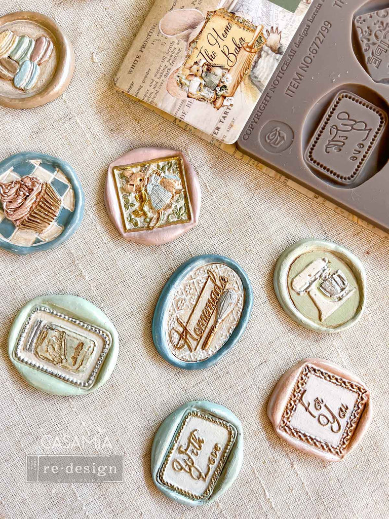 Redesign with Prima Sweet Seal mold with 12 baking theme seals