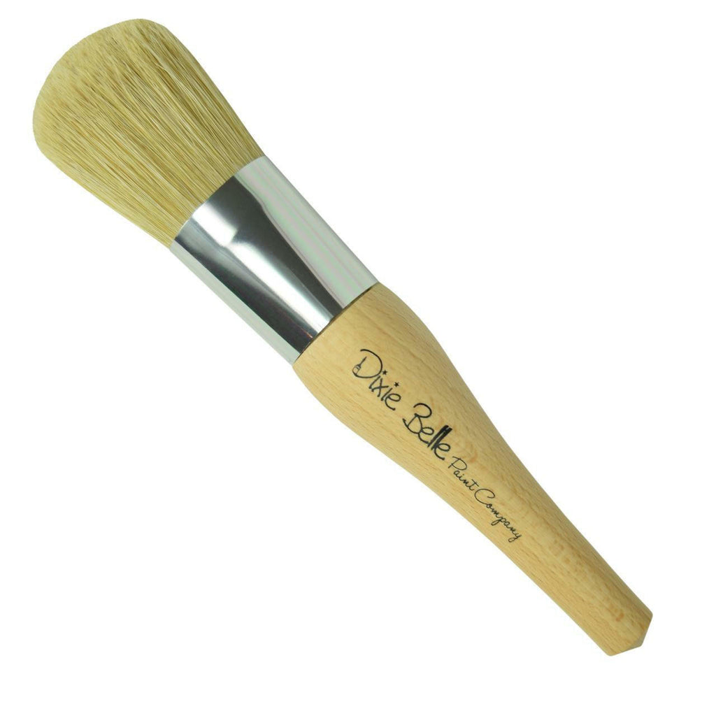 Oval paint brush with wooden handle by Dixie Belle