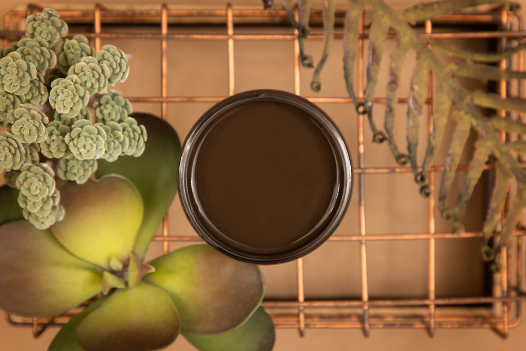 brown Umber silk paint from Dixie Belle