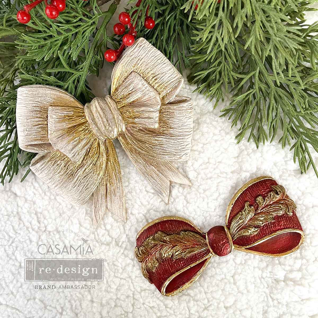 Redesign with Prima Kacha Vintage Opulence Bow mold with 2 bows