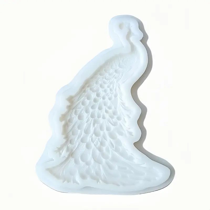 Silicone Craft Accent Mold. Pretty Peacock