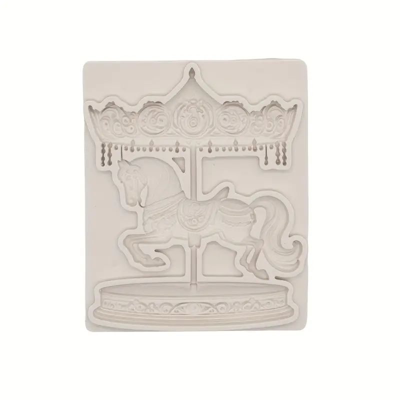 Silicone Craft Accent Mold. Horse on carousel