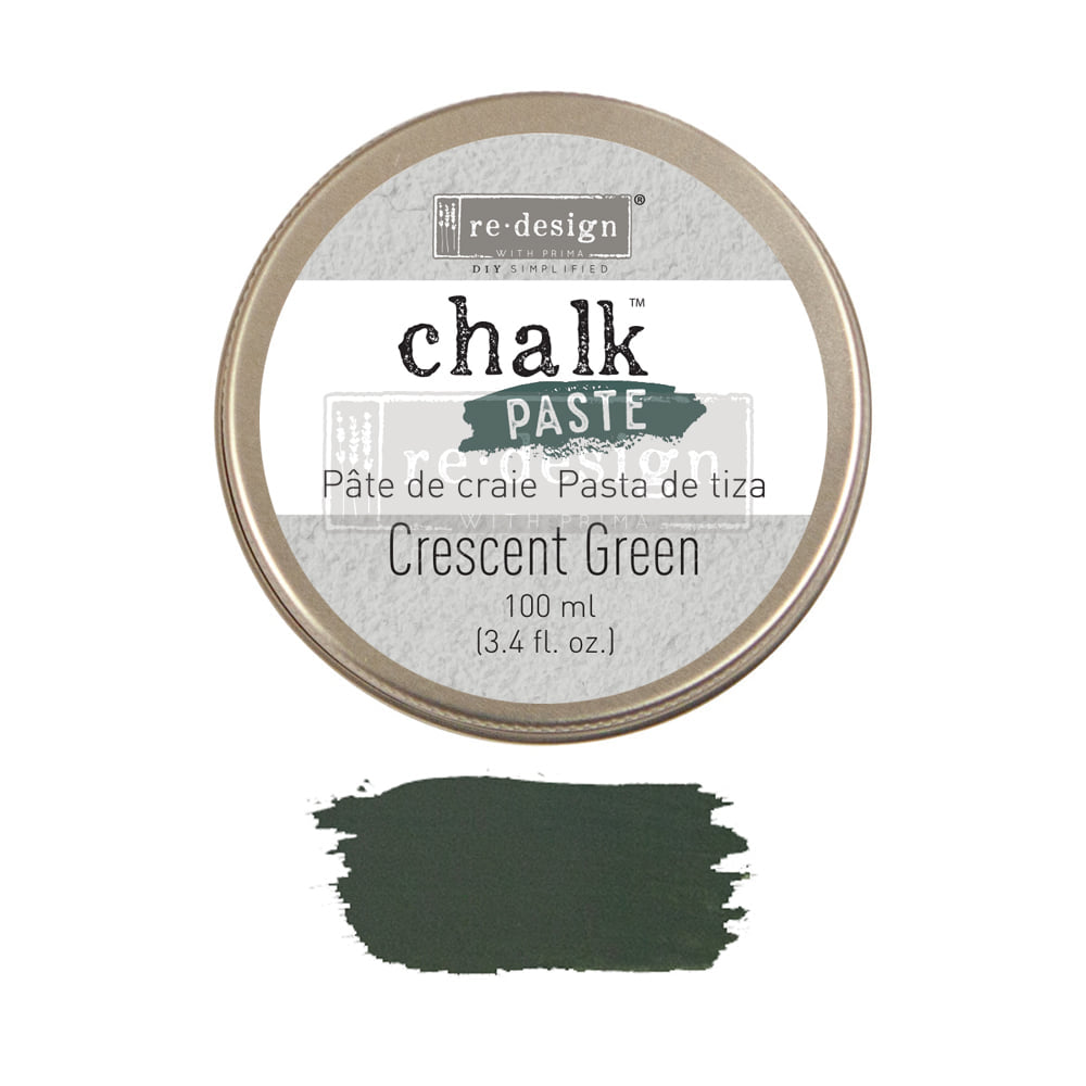 Crescent Green Chalk Paste by ReDesign with Prima