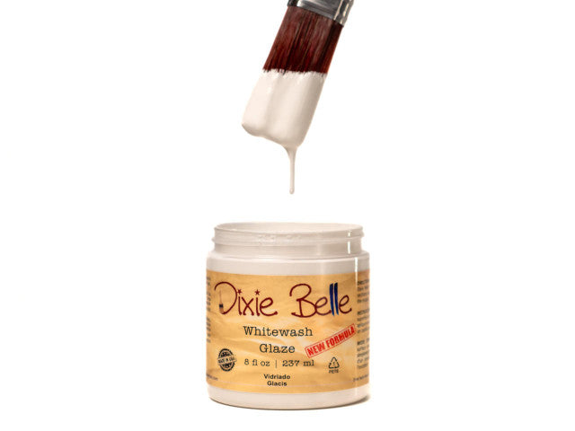 Jar of Dixie Belle Glaze in the color of Whitewash