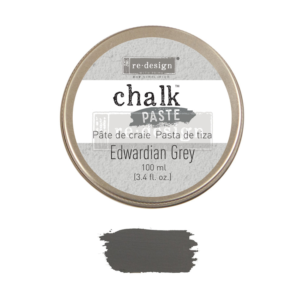 Edwardian Grey Chalk Paste by ReDesign with Prima