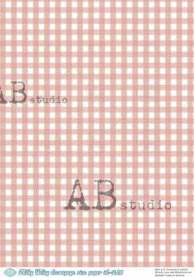 pink and white square pattern AB Studio Rice Papers