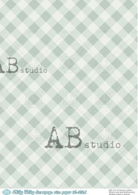 green and white diamond plaid pattern AB Studio Rice Papers