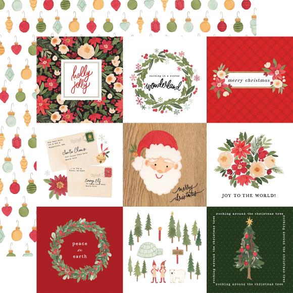 Carta Bella Christmas Letters to Santa Journaling Card - 12"x12" Double-Sided Scrapbooking Cardstock
