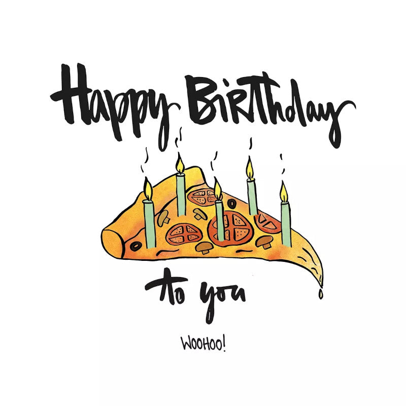 These Happy Birthday with Pizza slice and candles Decoupage Paper Napkins are exceptional quality. Imported from Europe. Ideal for Decoupage Crafting, DIY craft projects, Scrapbooking, Cardmaking