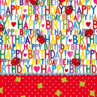 These Happy Birthday Decoupage Paper Napkins are exceptional quality. Imported from Europe. Ideal for Decoupage Crafting, DIY craft projects, Scrapbooking, Mixed Media, Art Journaling, Cardmaking