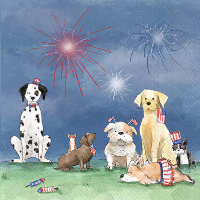 These Patriotic Pups Decoupage Paper Napkins are exceptional quality. Imported from Europe. Ideal for Decoupage Crafting, DIY craft projects, Scrapbooking, Mixed Media