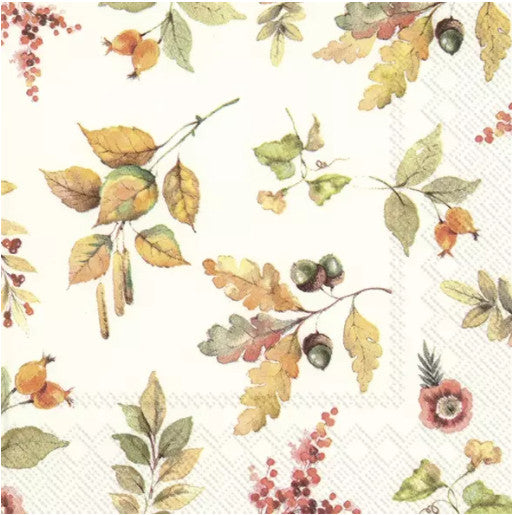 These Fall leaves Decoupage Paper Napkins are of exceptional quality and imported from Europe.  3-ply Silky feel. Vivid ink colors. Ideal for Decoupage Crafting, DIY, Scrapbooking
