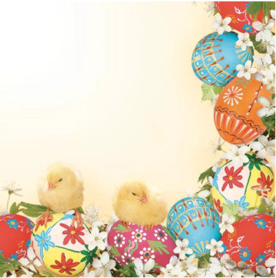 These Easter Chicks and Eggs Decoupage Paper Napkins are of exceptional quality and imported from Europe. Ideal for Decoupage Crafting, DIY craft projects, Scrapbooking