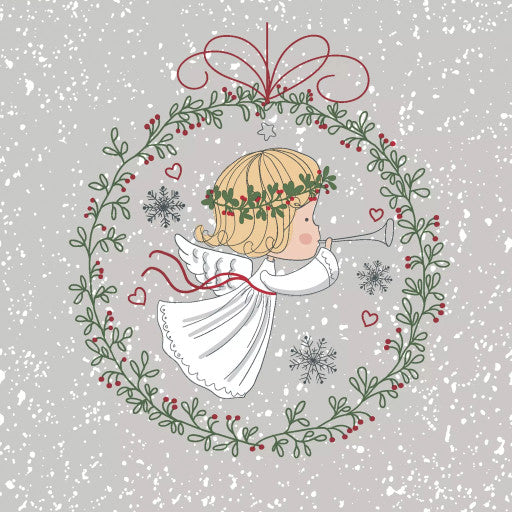 Shop Angel Baby in Wreath Decoupage Paper Napkins are of exceptional quality and imported from Europe.  Ideal for Decoupage Crafting, DIY craft projects, Scrapbooking, Mixed Media