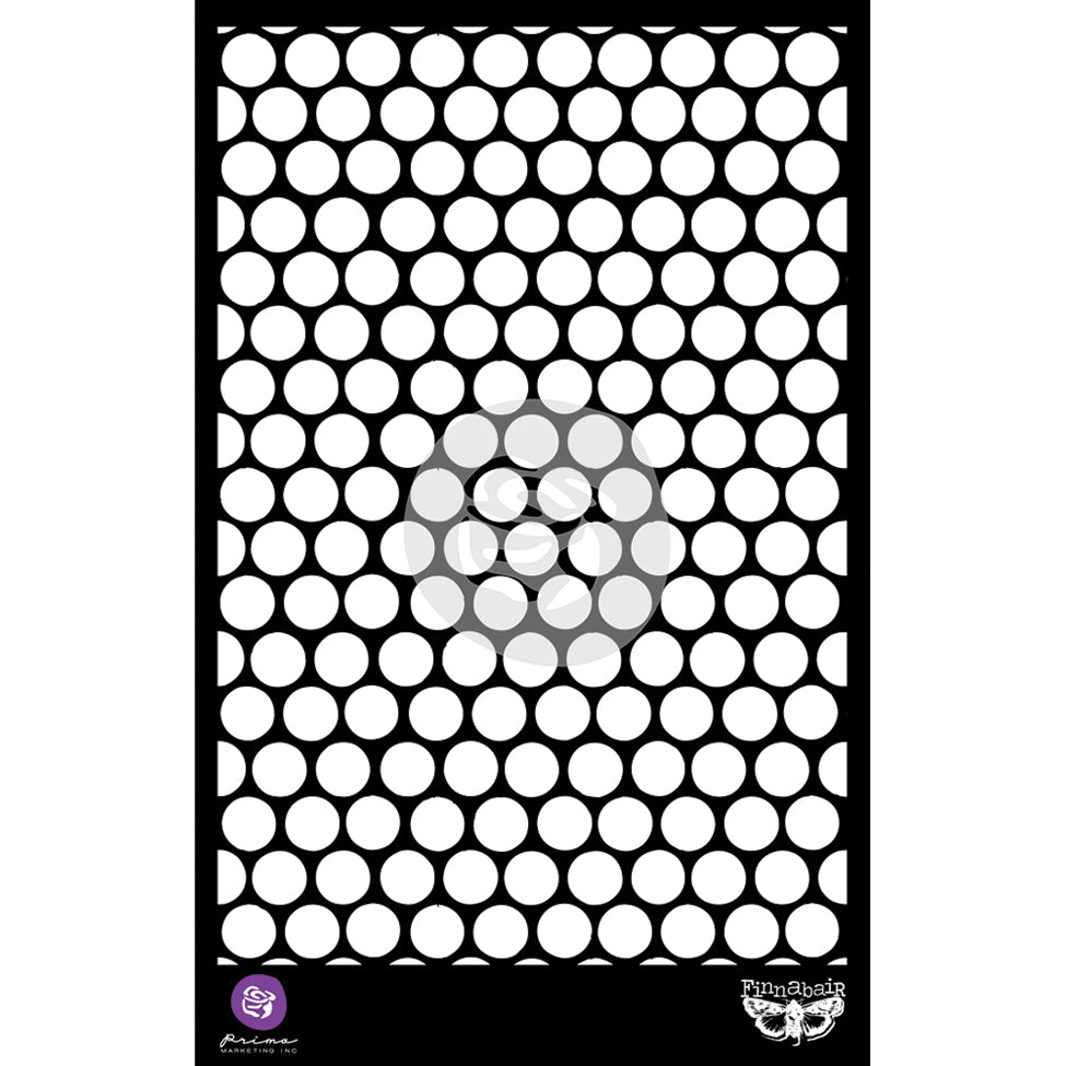 Finnabair Honeycomb plastic stencils are made of flexible yet strong plastic material. Ideal for 3D effects and Mixed Media. Use it with a brush, roller or sponge