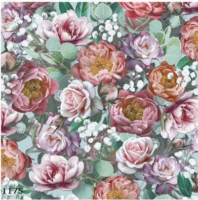 Flower - Floral Napkins for Decoupage, Scrapbook. Craft. Card