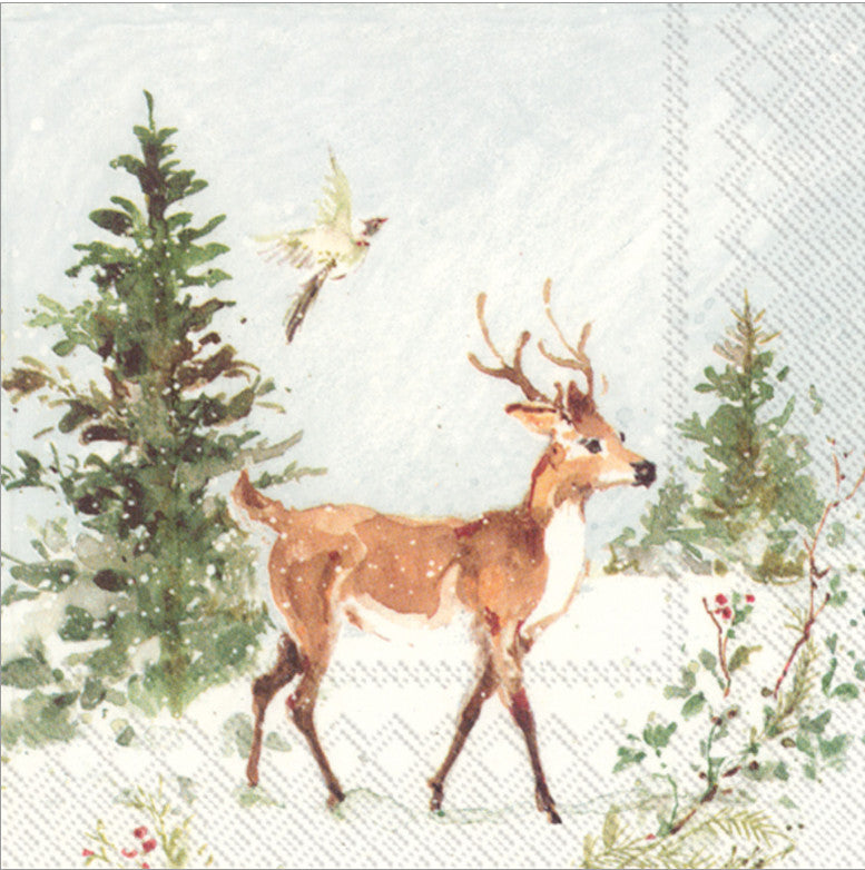 Beautiful Christmas Holiday Decoupage Napkin for Crafting, Scrapbooking, Journaling, Mixed Media