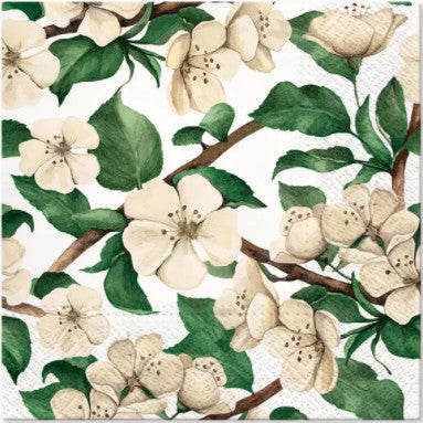 Apple Blossoms in Spring Decoupage Napkin for Crafting and Scrapbooking