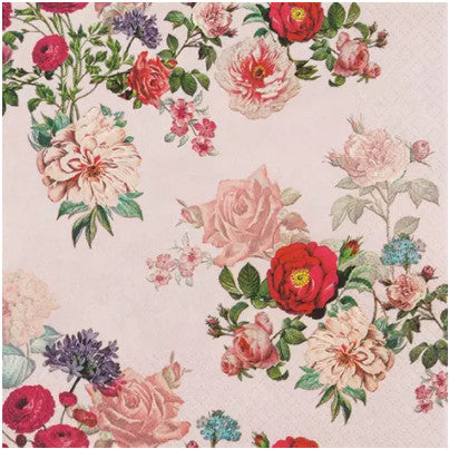 Shop Red & Pink Roses Decoupage Paper Napkin for Crafting, Scrapbooking, Journaling