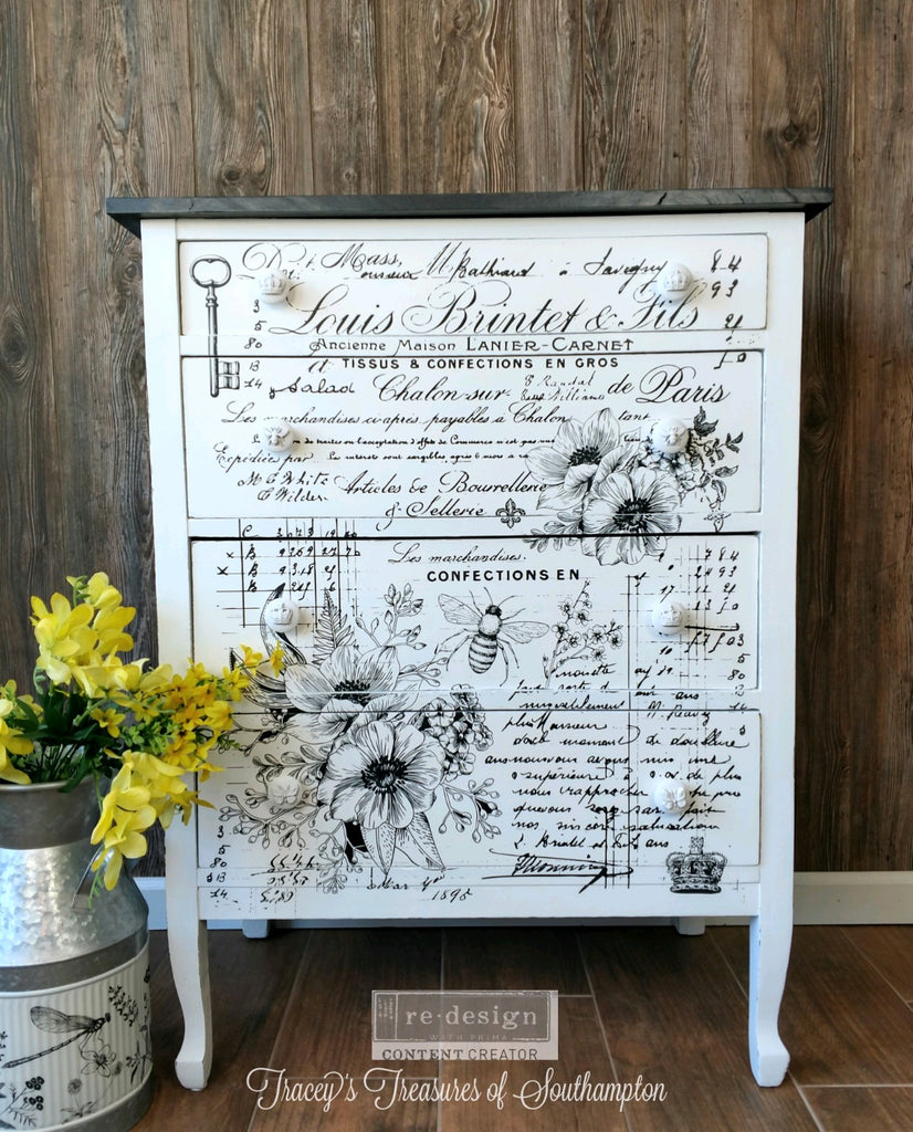 Shop Lovely Ledger Bees Flowers ReDesign with Prima Rub on Transfer 