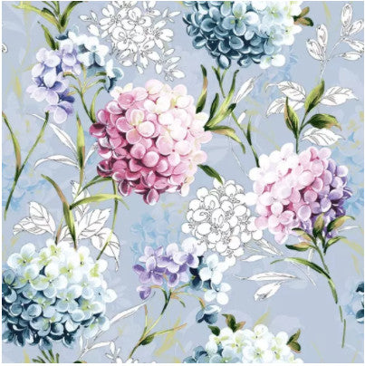 Shop blue and pink hydrangea Decoupage Paper Napkin for Crafting, Scrapbooking, Journaling