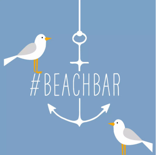 Shop Beach Bar Seagulls Beautiful Decoupage Paper Napkin for Crafting, Scrapbooking, Journaling