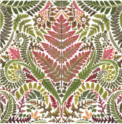 Shop Ornate Green and Pink Leaves Decoupage Paper Napkin for Crafting, Scrapbooking, Journaling