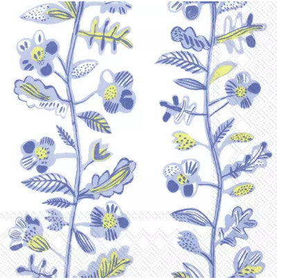 Shop Blue Flower Vines Decoupage Paper Napkin for Crafting, Scrapbooking, Journaling