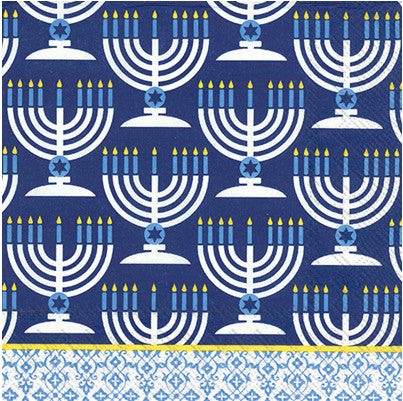Shop Jewish Hanukkah Menorah Decoupage Paper Napkin for Crafting, Scrapbooking, Journaling