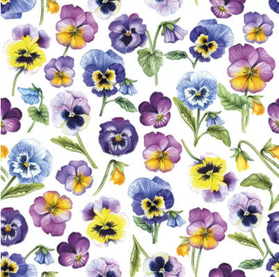 Shop Pansies Flowers Decoupage Paper Napkin for Crafting, Scrapbooking, Journaling