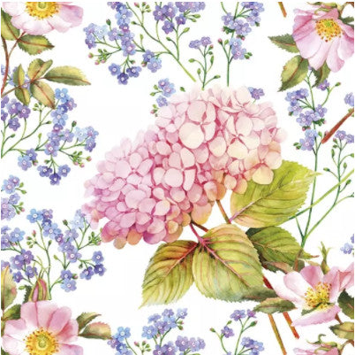 Shop Hydrandea Flowers Decoupage Paper Napkin for Crafting, Scrapbooking, Journaling