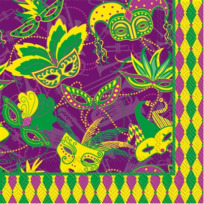 These Mardi Gras Decoupage Paper Napkins are of exceptional quality. Imported from Europe. 3-ply, silky feel. Ideal for Decoupage Crafting, Scrapbooking