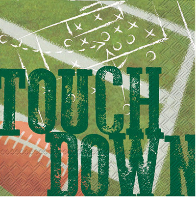 These Touchdown Football Decoupage Paper Napkins are of exceptional quality. Imported from Europe. 3-ply, silky feel. Ideal for Decoupage Crafting, Scrapbooking