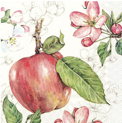 These Eva Apples Decoupage Paper Napkins are of exceptional quality. Imported from Europe. 3-ply, silky feel. Ideal for Decoupage Crafting, Scrapbooking